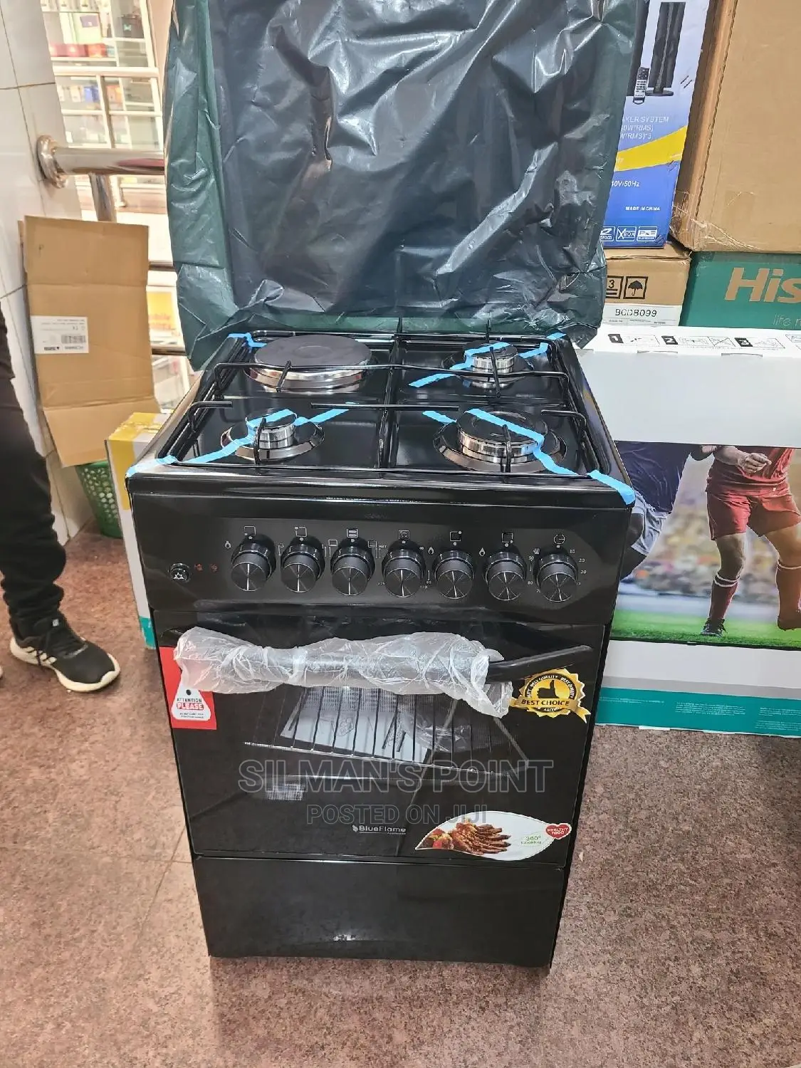 Blueflame 3 Gas + 1 Electric 50 by 50 Cooker