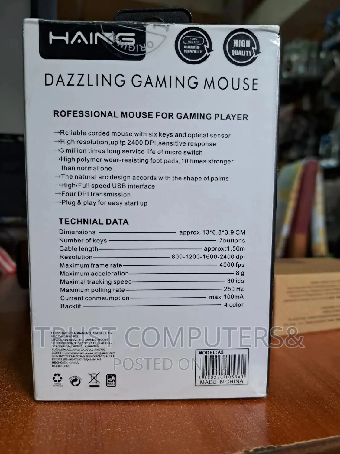 Gaming Wired Mouse A5