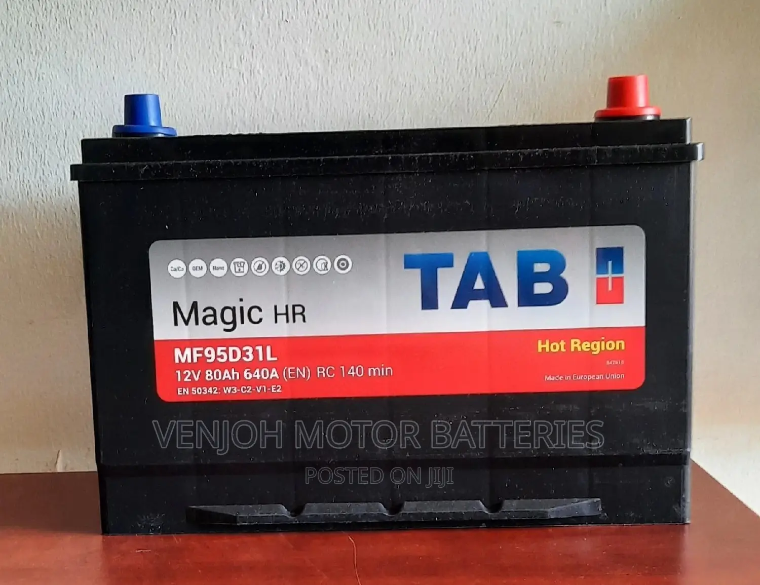 80 AH Car Battery Made in Europe