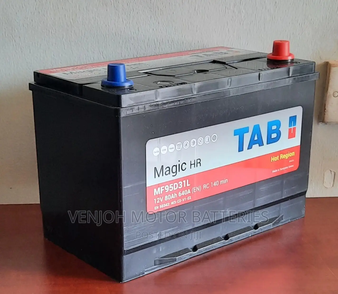 80 AH Car Battery Made in Europe