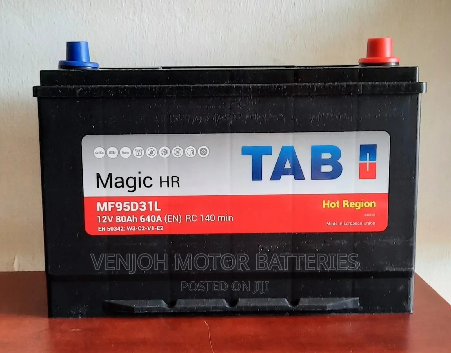 80 AH Car Battery Made in Europe