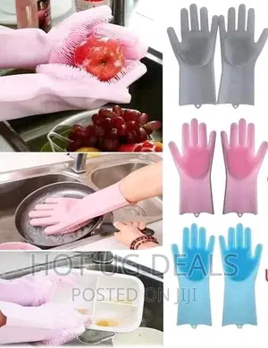 Reusable Dishwashing Cleaning Gloves With Latex Free - Multi