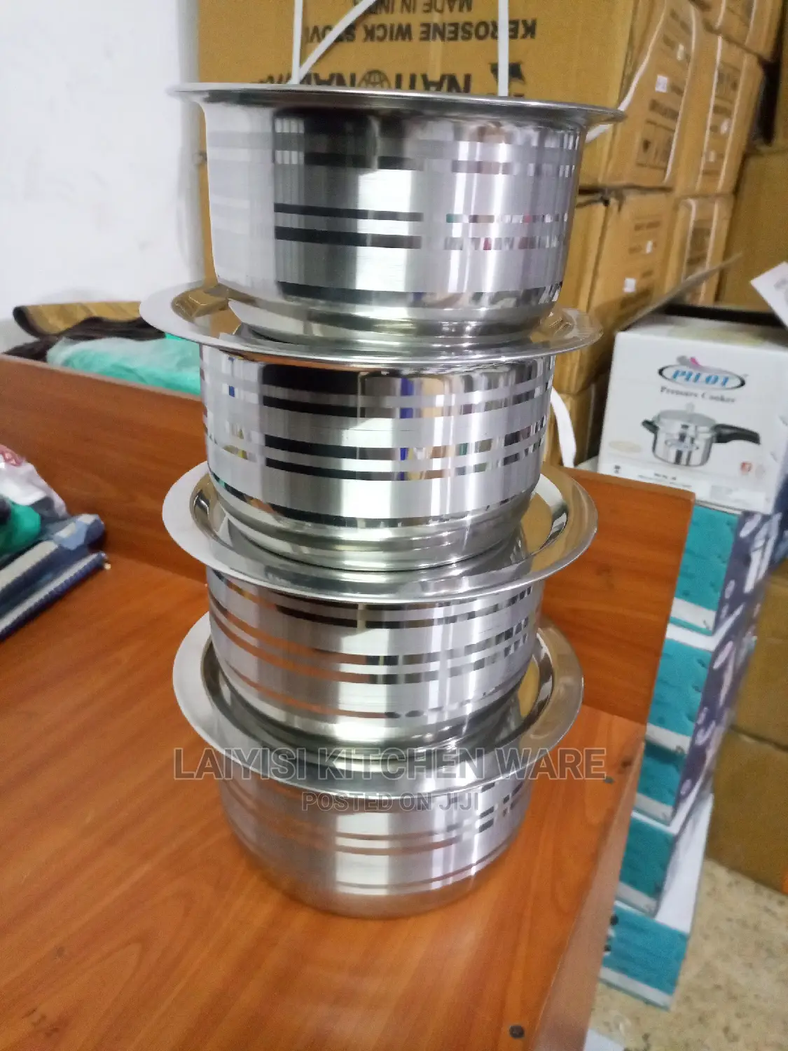 Stainless Steel 4pieces Original Induction Pans