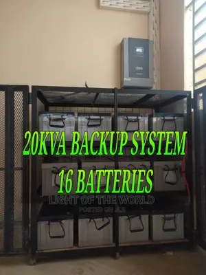 20kva Inverter Backup System 16 Batteries