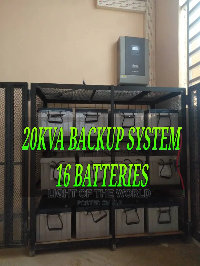 20kva Inverter Backup System 16 Batteries