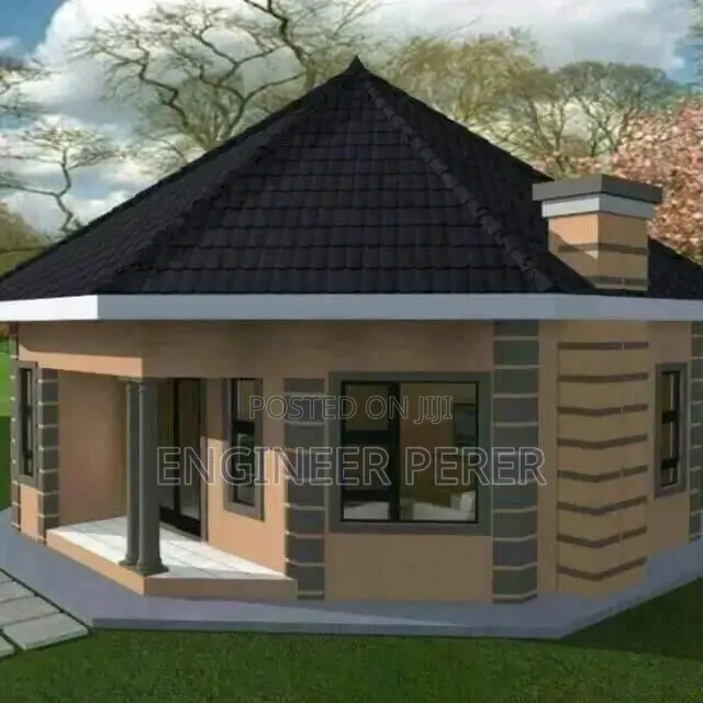 2 Bedrooms Circular House Design.