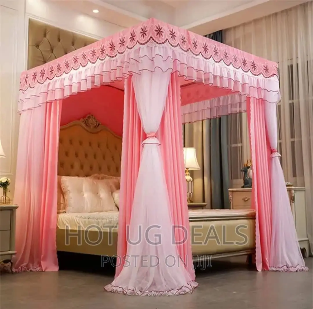 5by6 Hotel Collection Mosquito Net With Stands -White, Pink