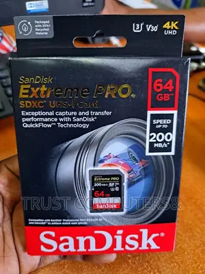 64gb Extreme Pro 200mbps Sd Card High Speed