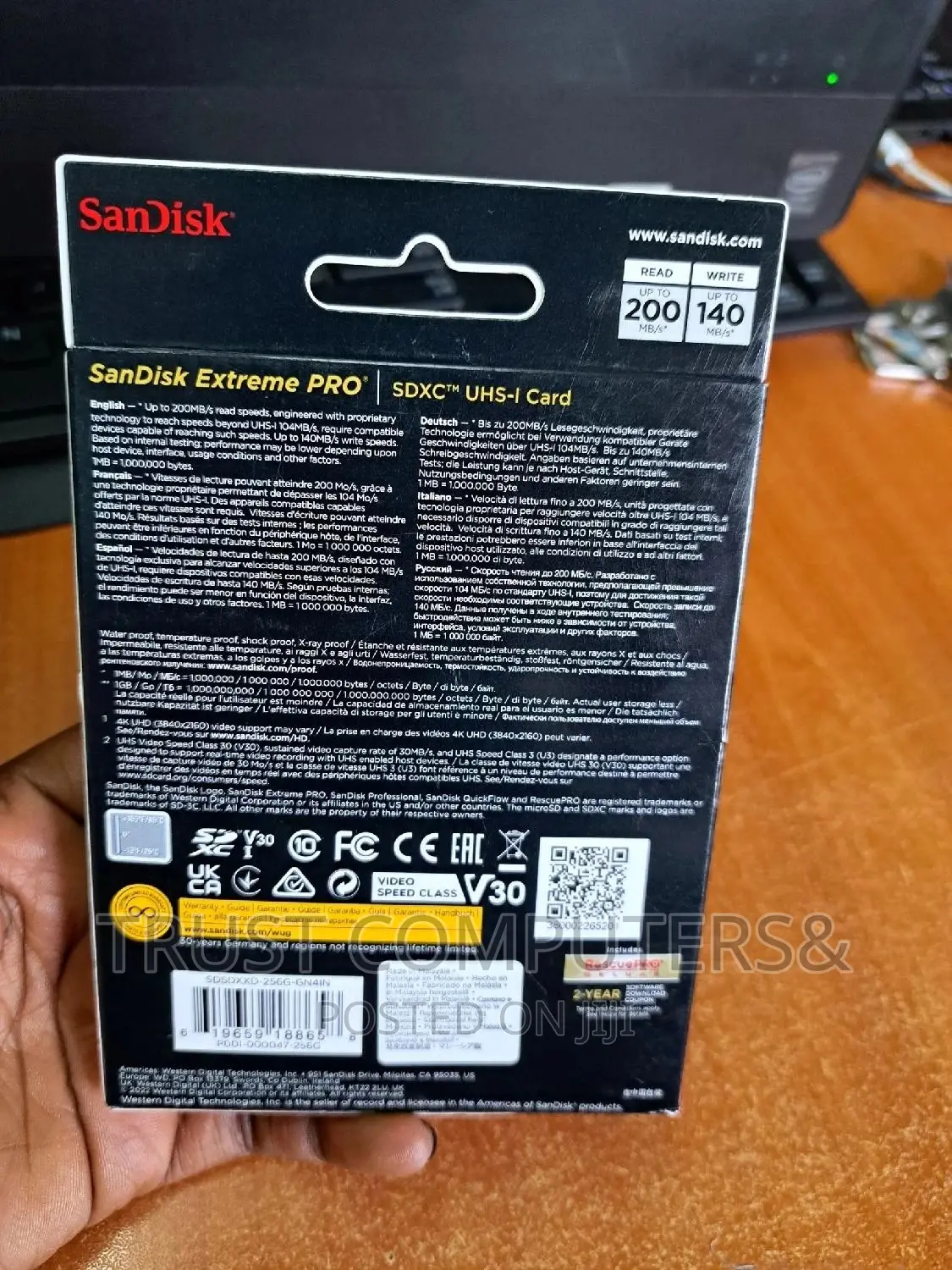 256gb Extreme Sd Card 200mbp Sandisk