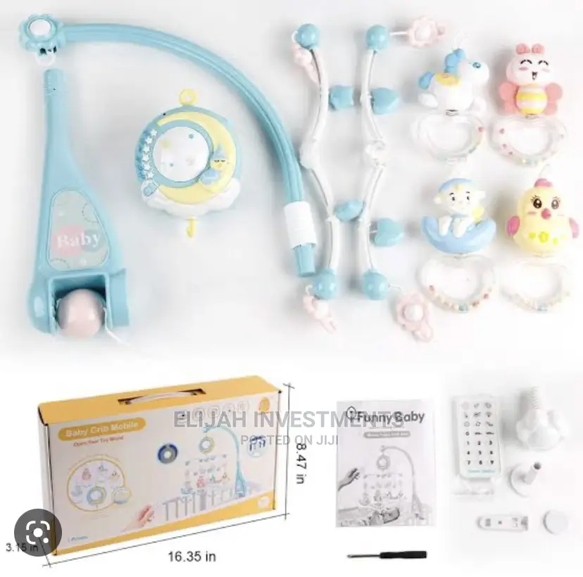 Baby Crib Rotating Music Rattle Toys