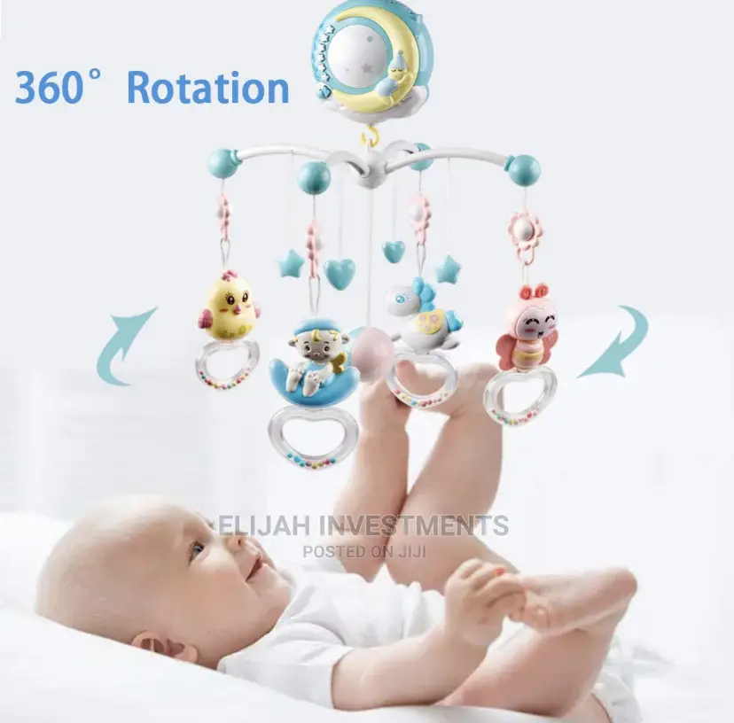 Baby Crib Rotating Music Rattle Toys