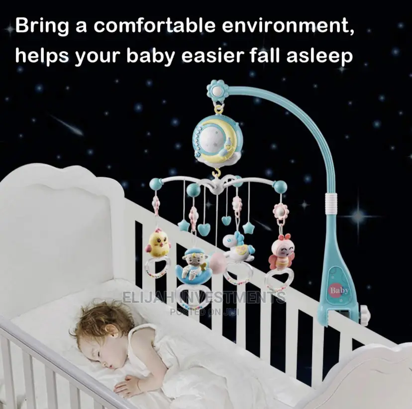 Baby Crib Rotating Music Rattle Toys