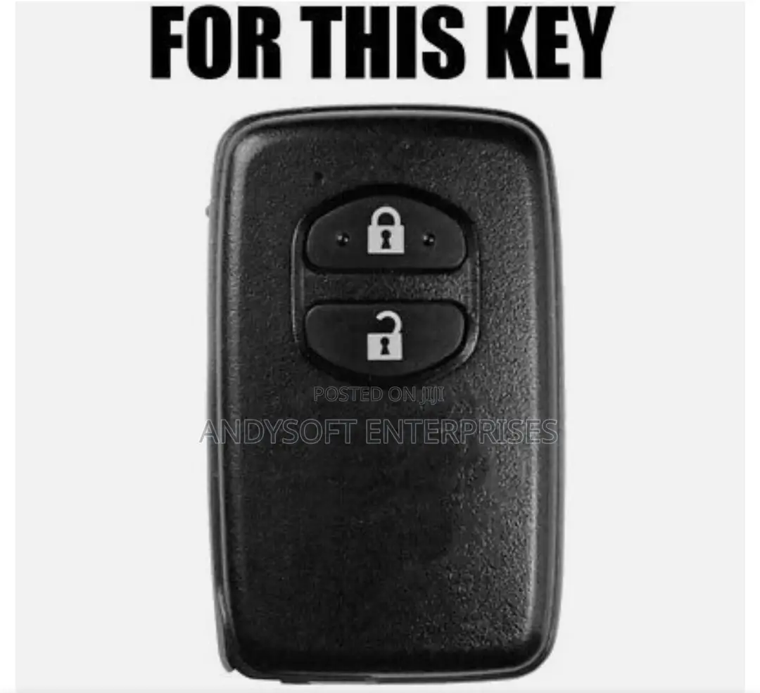 Toyota Leather Key Remote Cover Black