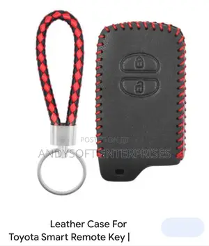 Toyota Leather Key Remote Cover Black