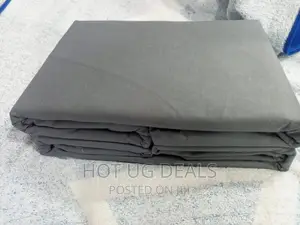 4 PCS 6*6 Cotton Bedsheets With 2 Pillowcases- Grey