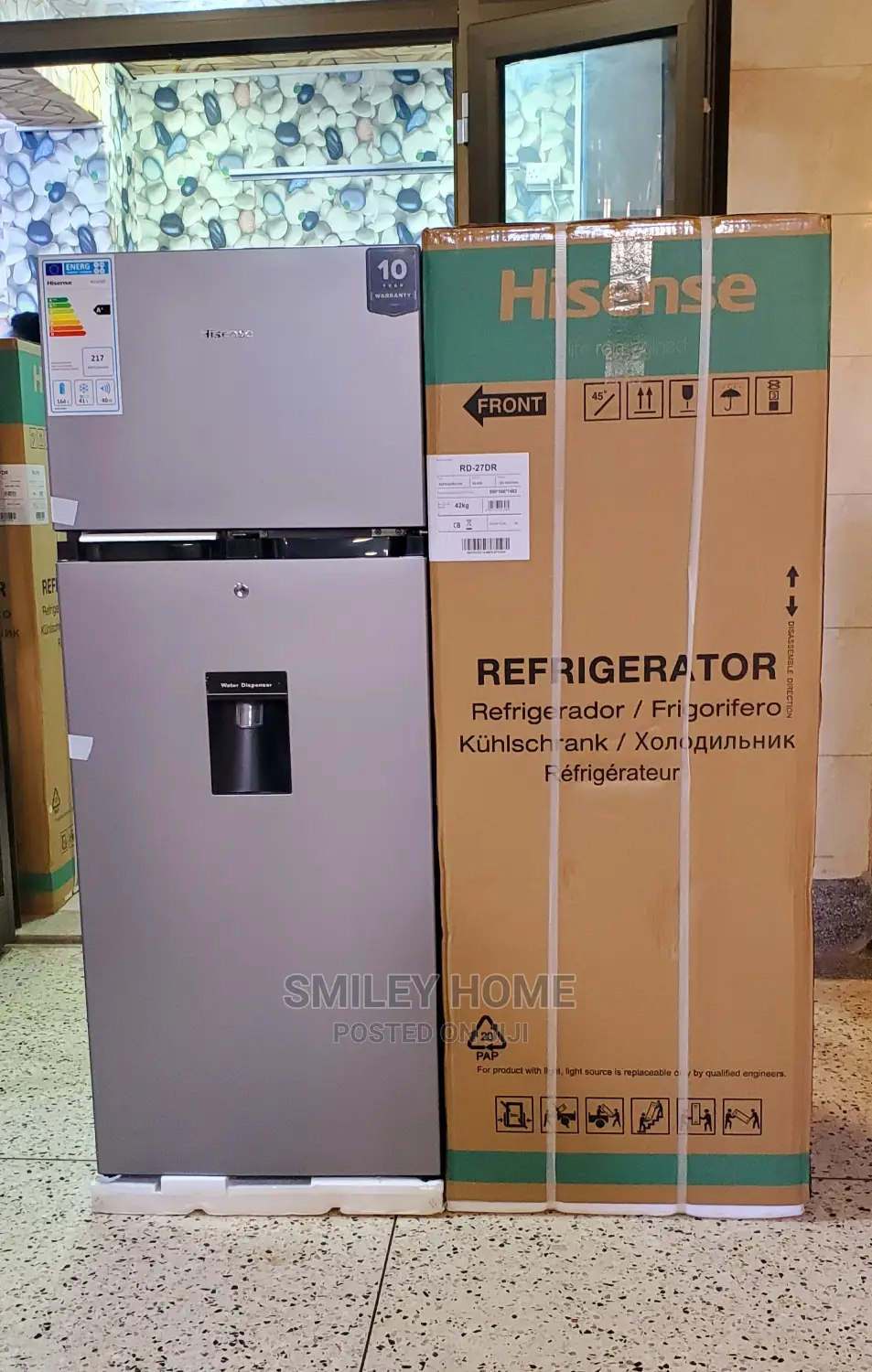 Hisense 270litres Double Door Refrigerator