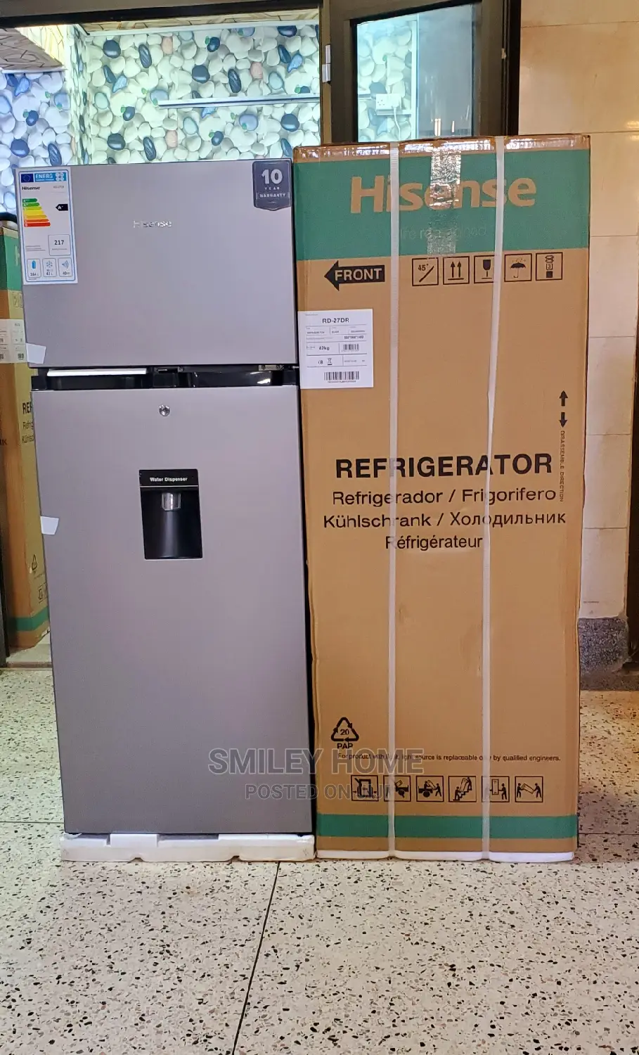 Hisense 270litres Double Door Refrigerator