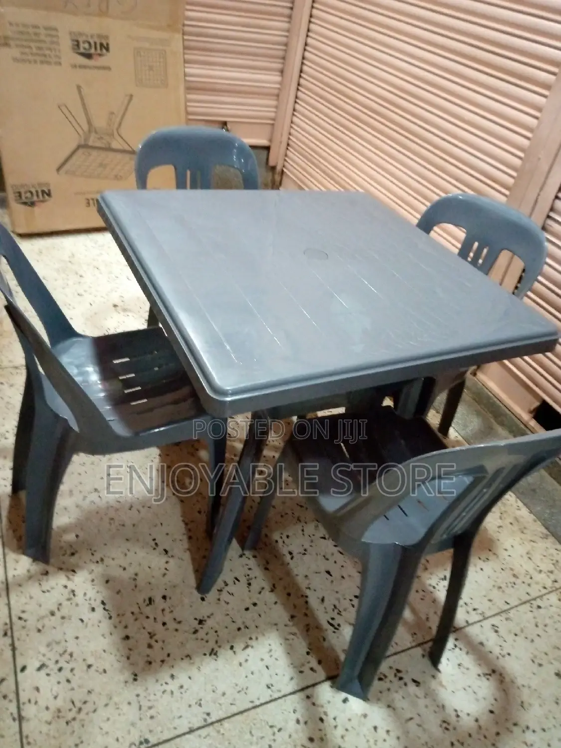 Plastic Table Table Chairs Set
