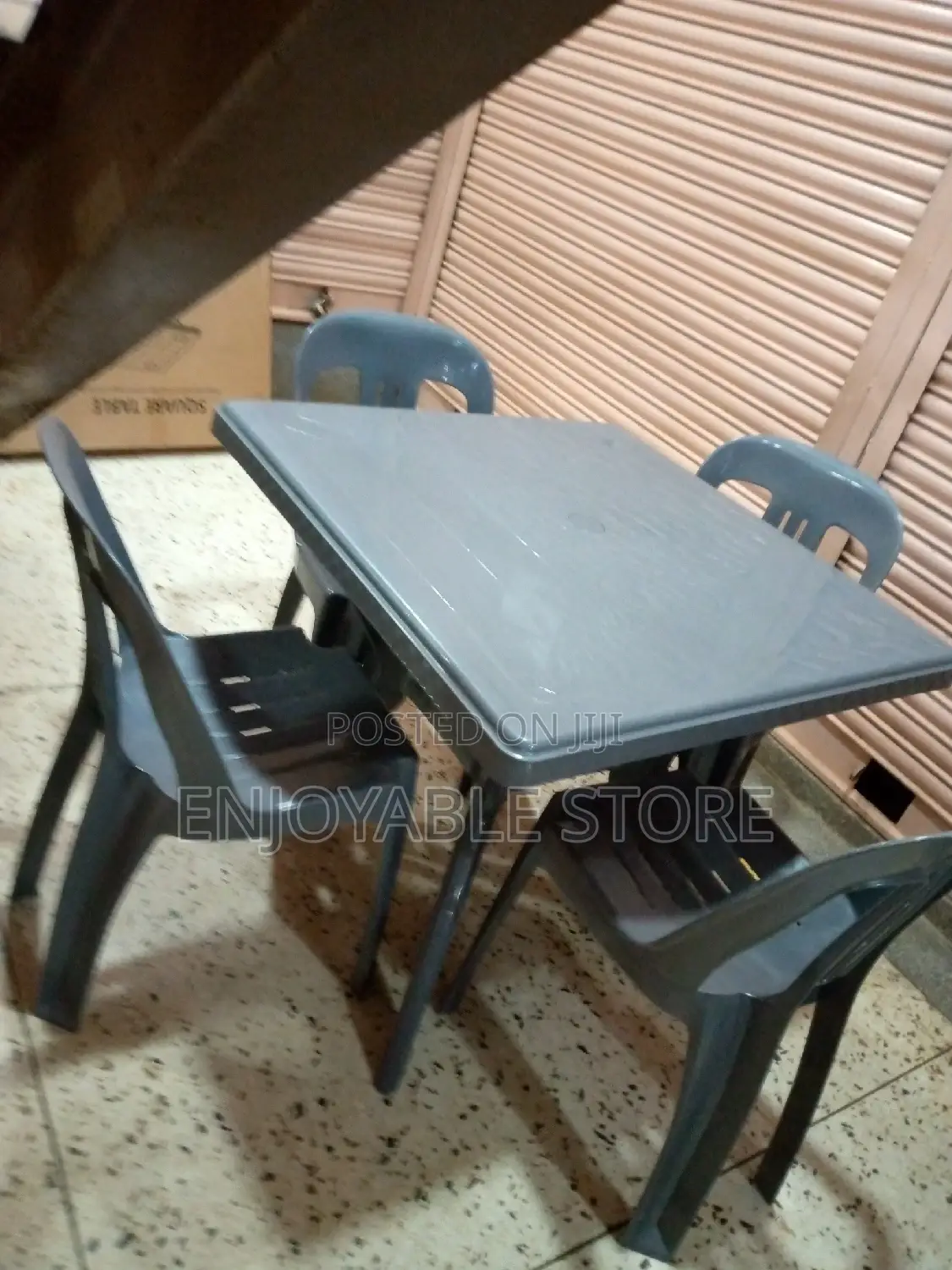 Plastic Chairs Table Set