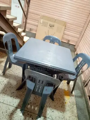 Plastic Chairs Table Set