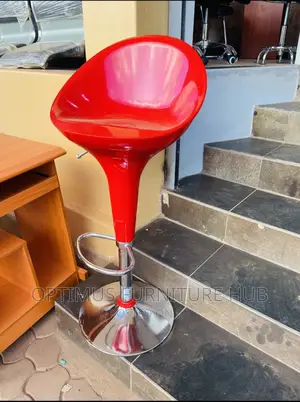 Red Bar Stool ( Plastic)