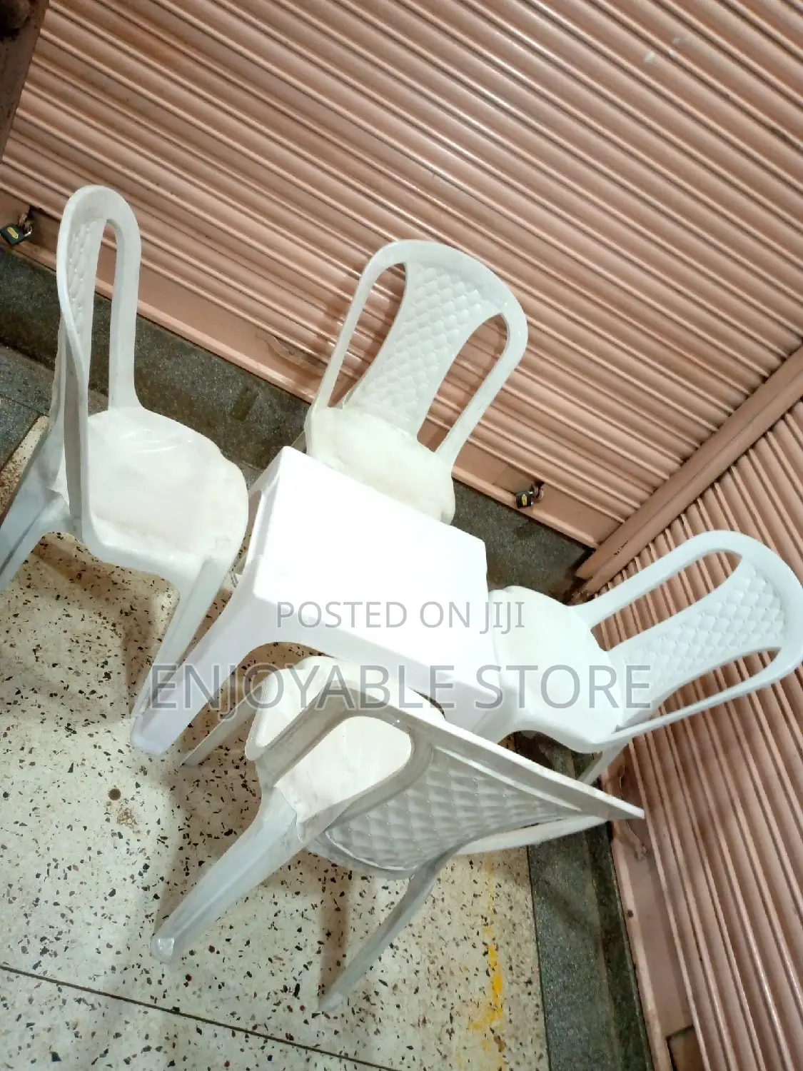 Plastic Chairs Table Set (Balcony)