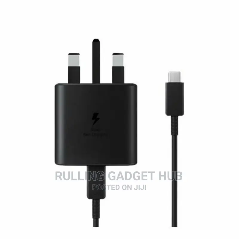 Samsung C to C, 25wats Charger Black.