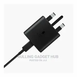 Samsung C to C, 25wats Charger Black.