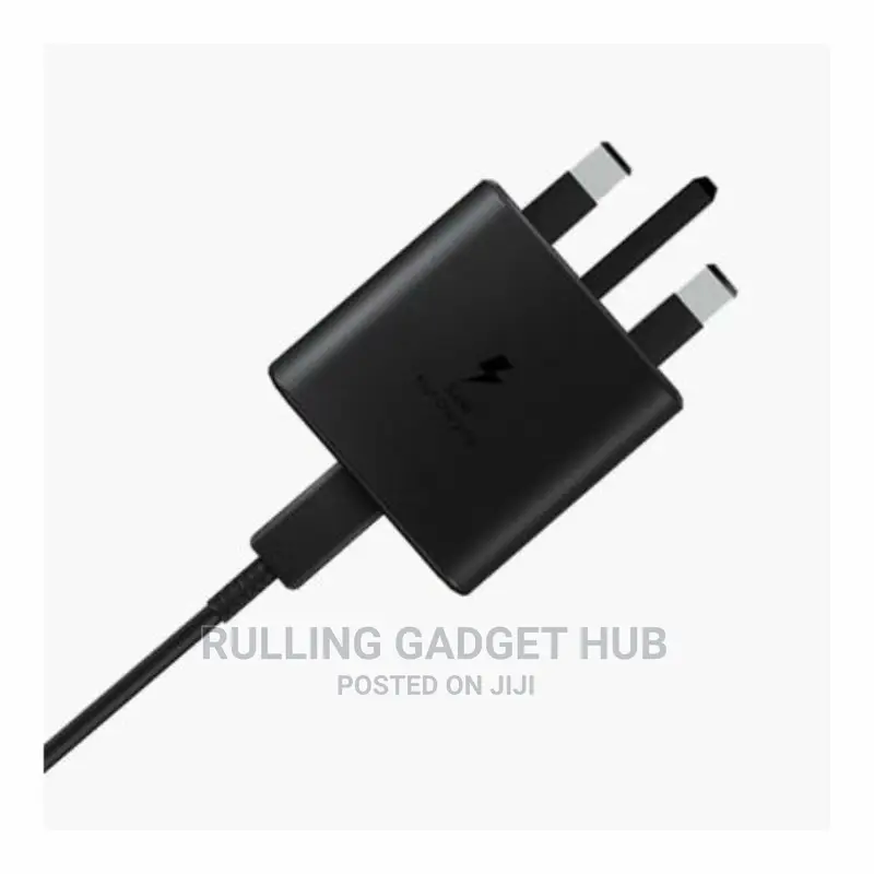 Samsung C to C, 25wats Charger Black.