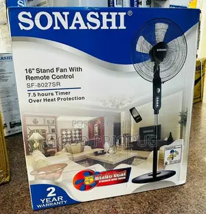 Sonashi 16 Inches Stand Fan With Remote Control .