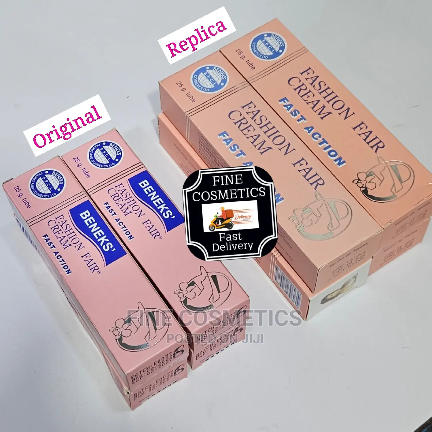 Original Beneks Fashion Fair Tube Fast Lightening Cream Tube