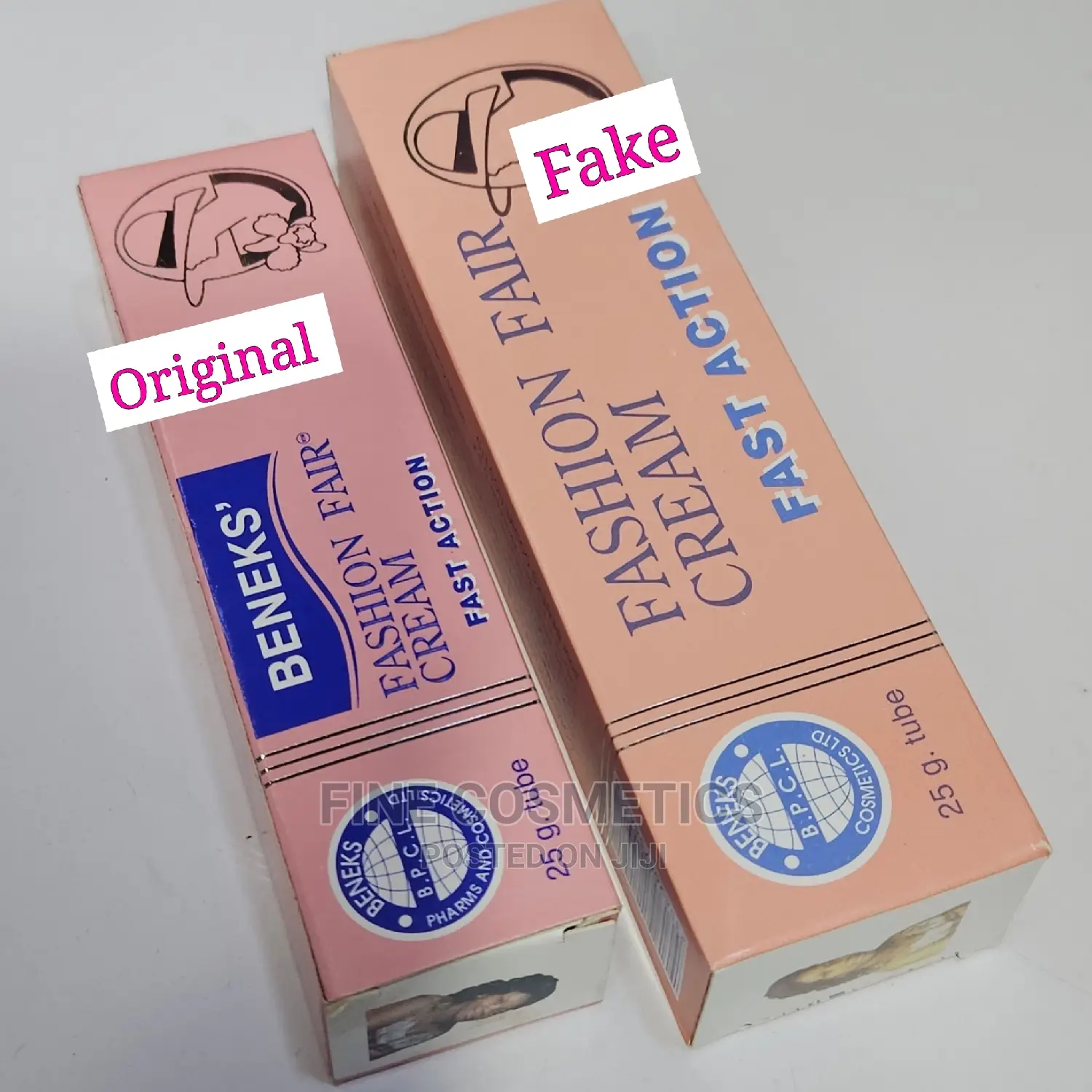 ORIGINAL Beneks Fashion Fair Tube Fast Lightening Cream Tube in Central