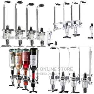 4 Bottles Beverage Bar Butler Drink Shot Tapper Dispenser