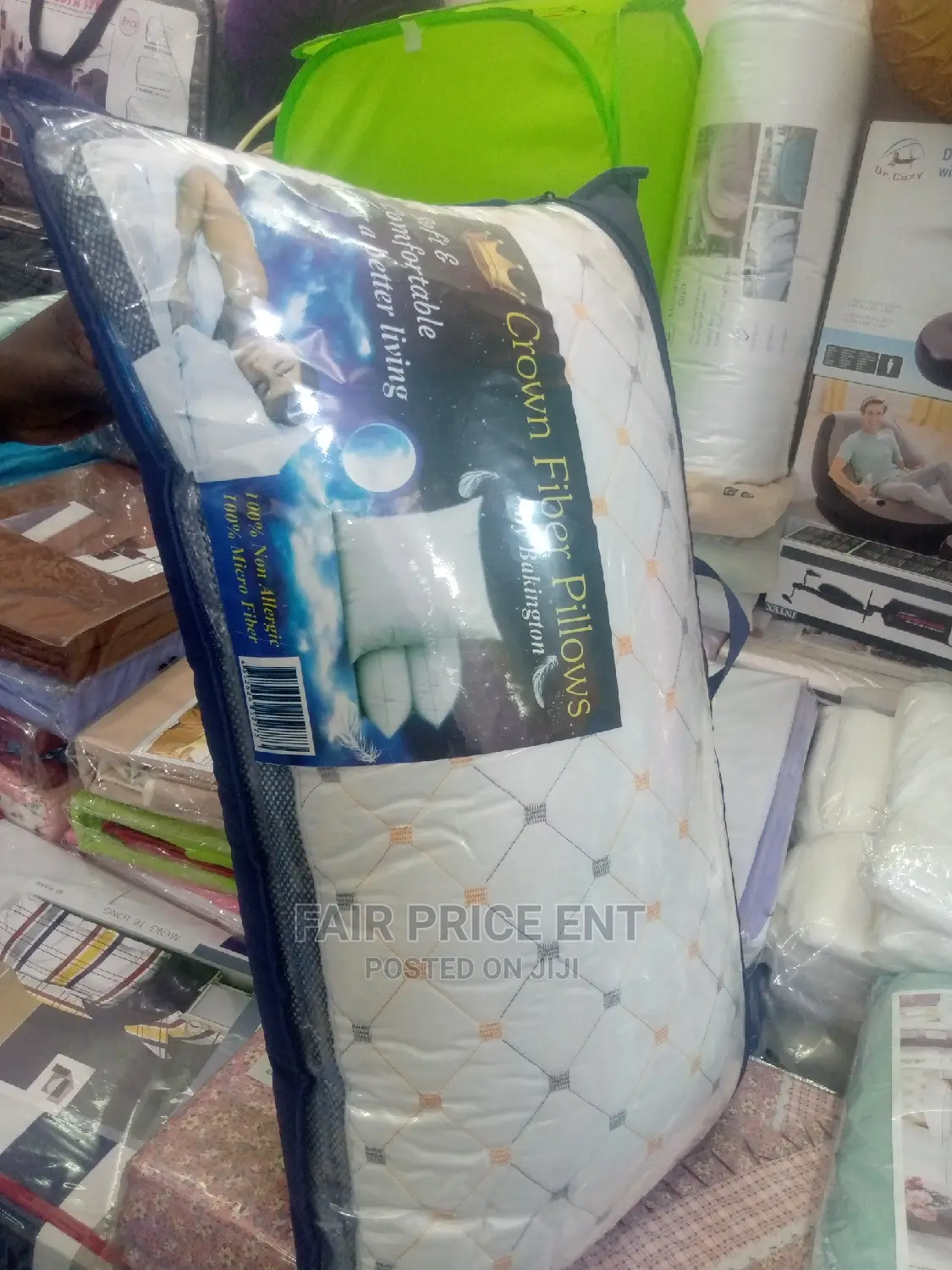 VIP Executive Crown Fibre Pillows Large ( White