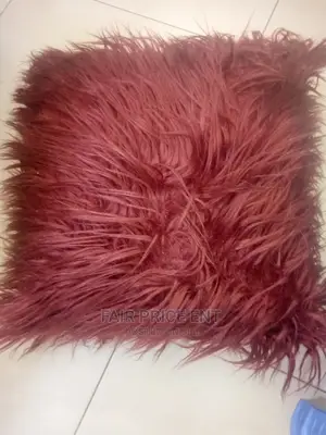 Cushions With Huge Huge Fur( Red)