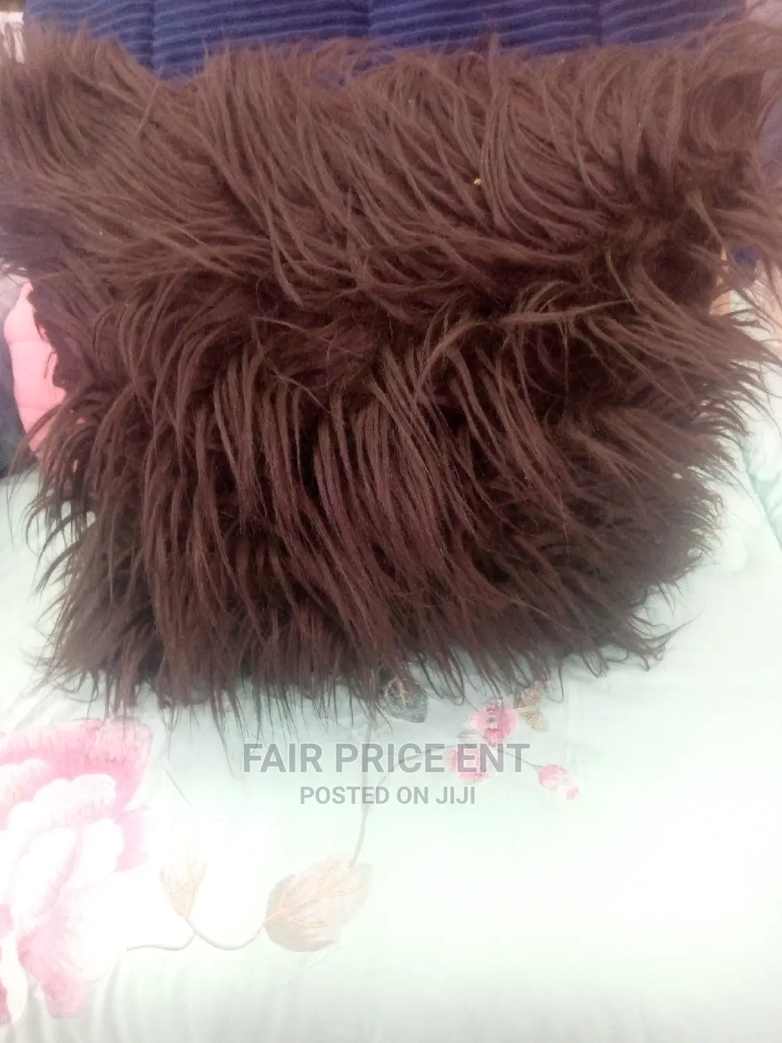 Huge Fur Wool Cussions.( Brown)