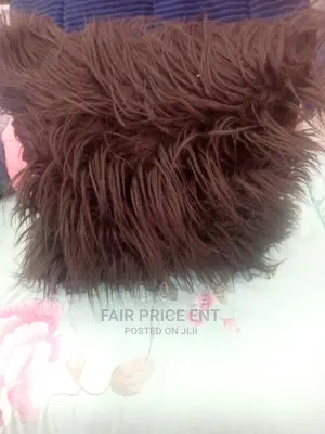 Huge Fur Wool Cussions.( Brown)