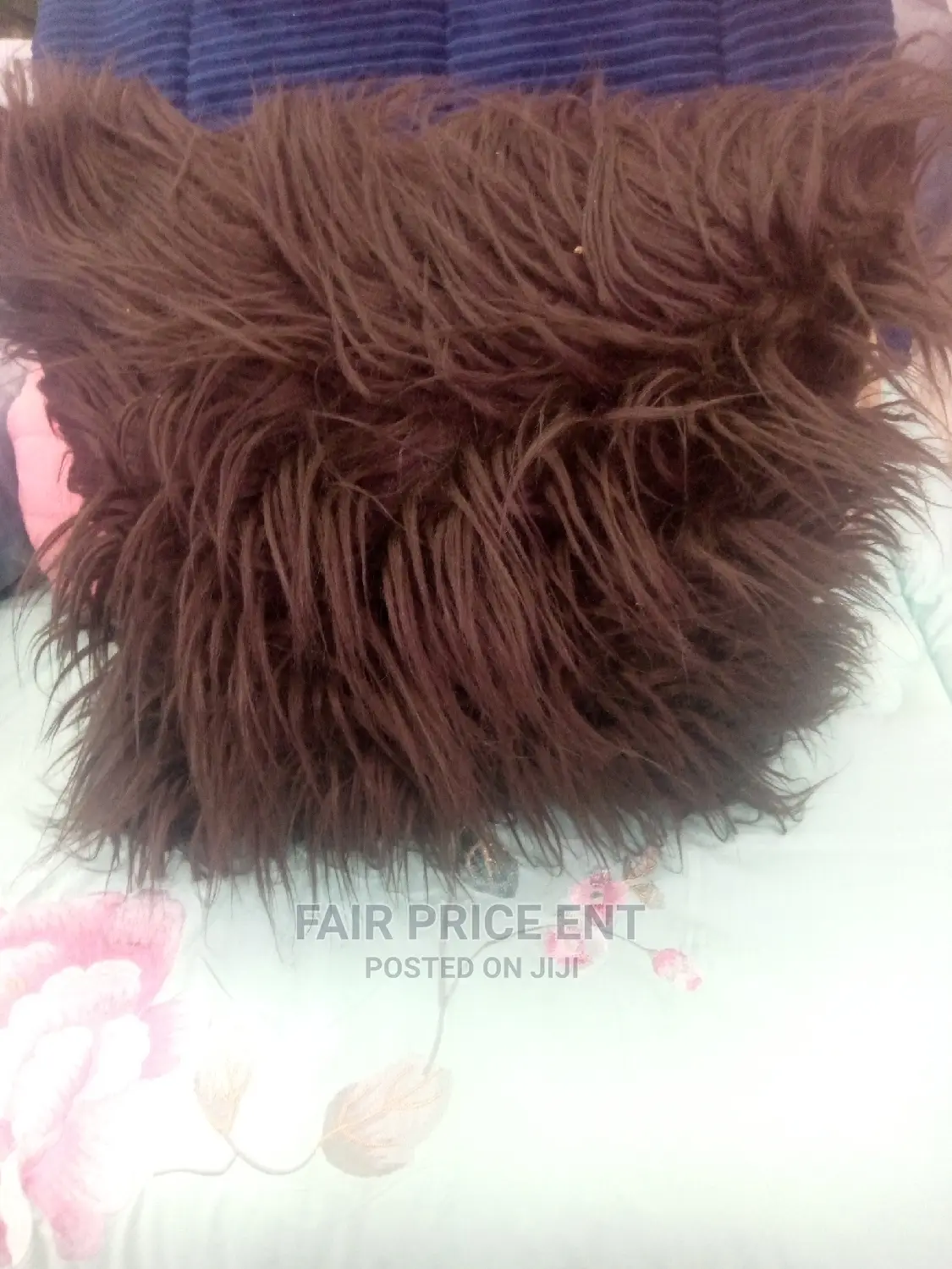 Huge Fur Wool Cussions.( Brown)