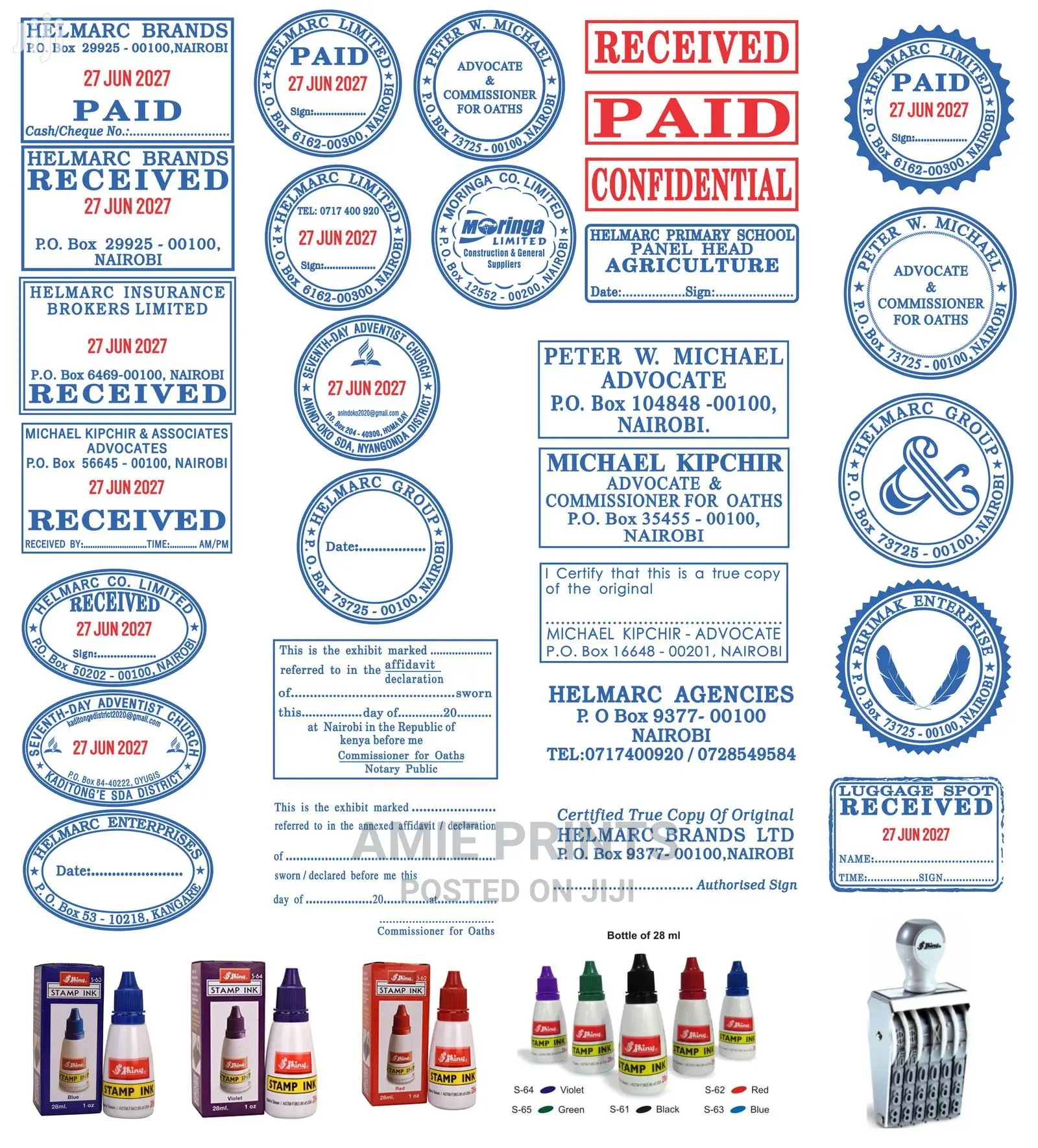 Self Inking Stamps