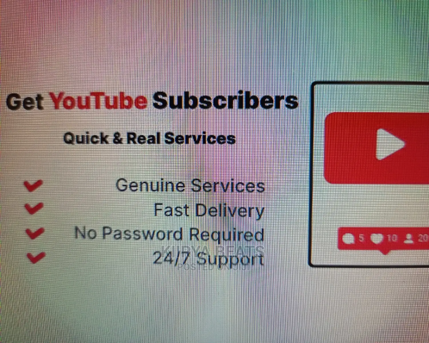 1,000 Youtube Subscribers