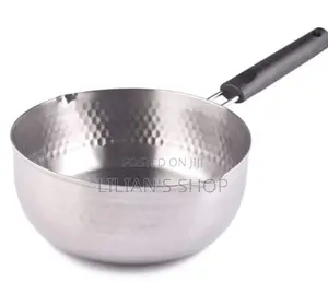 Stainless Steel Wok Pot Milk Saucepan With Wooden Handle