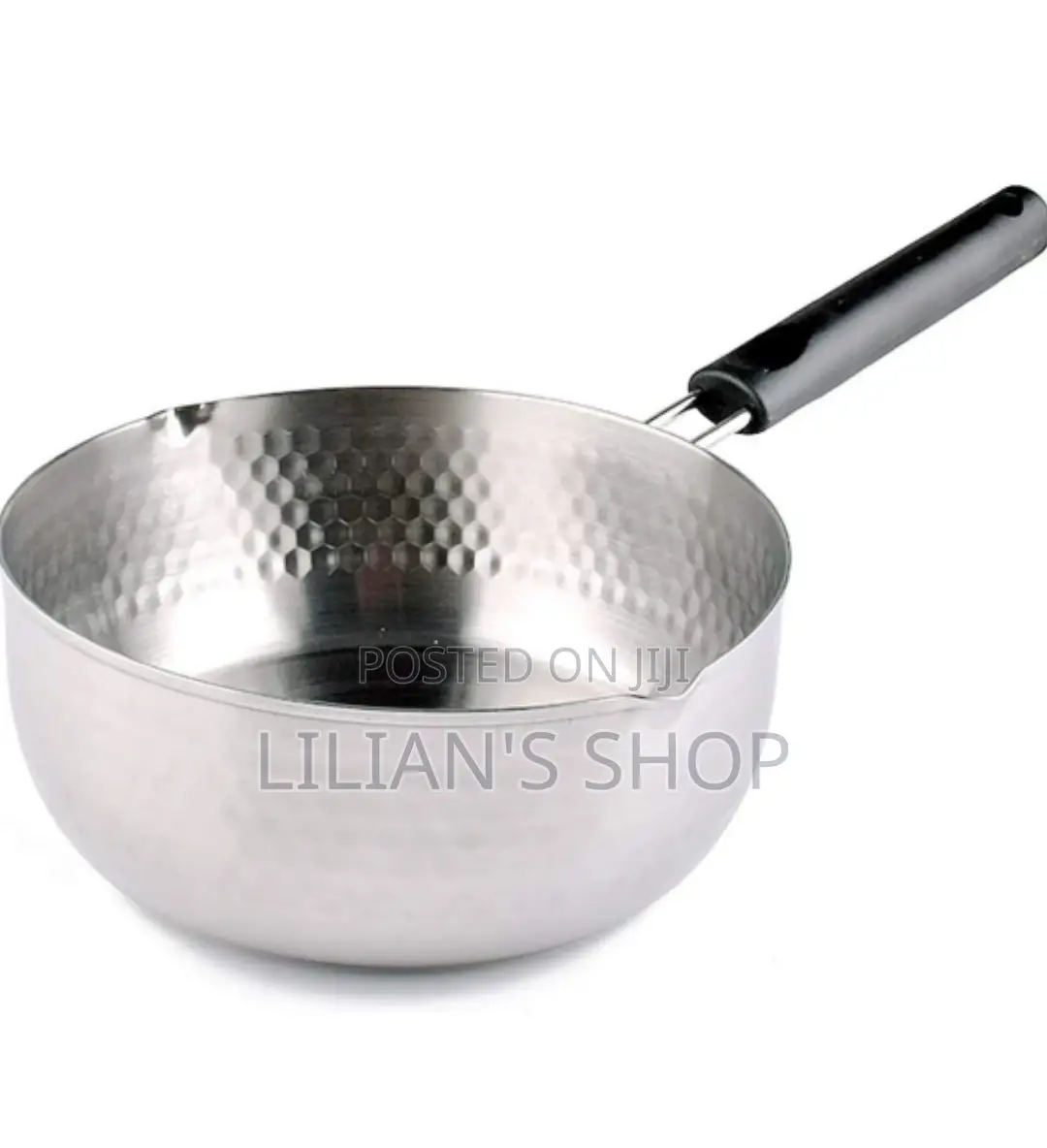 Stainless Steel Wok Pot Milk Saucepan With Wooden Handle