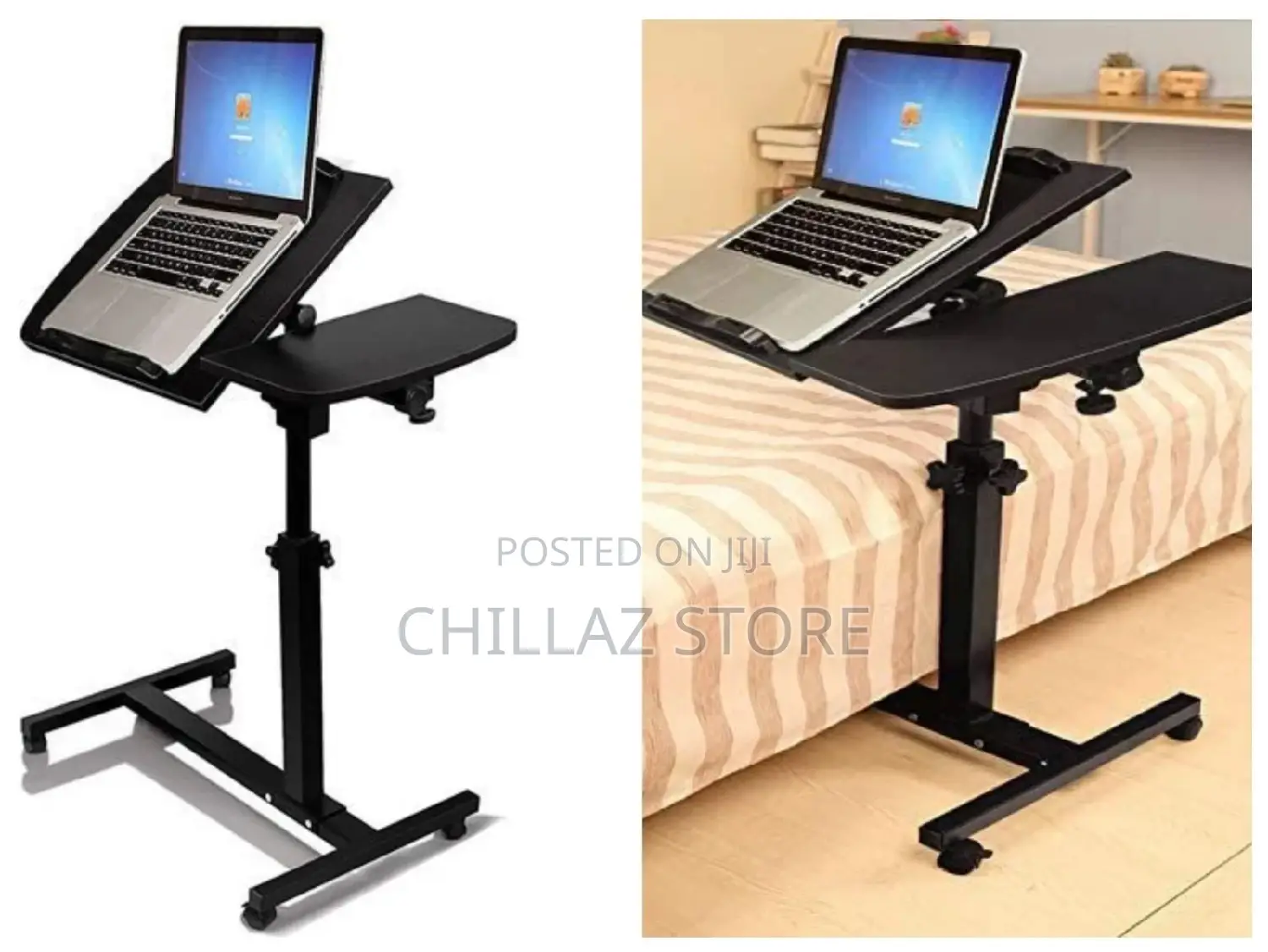 Adjustable Rolling Laptop Stand