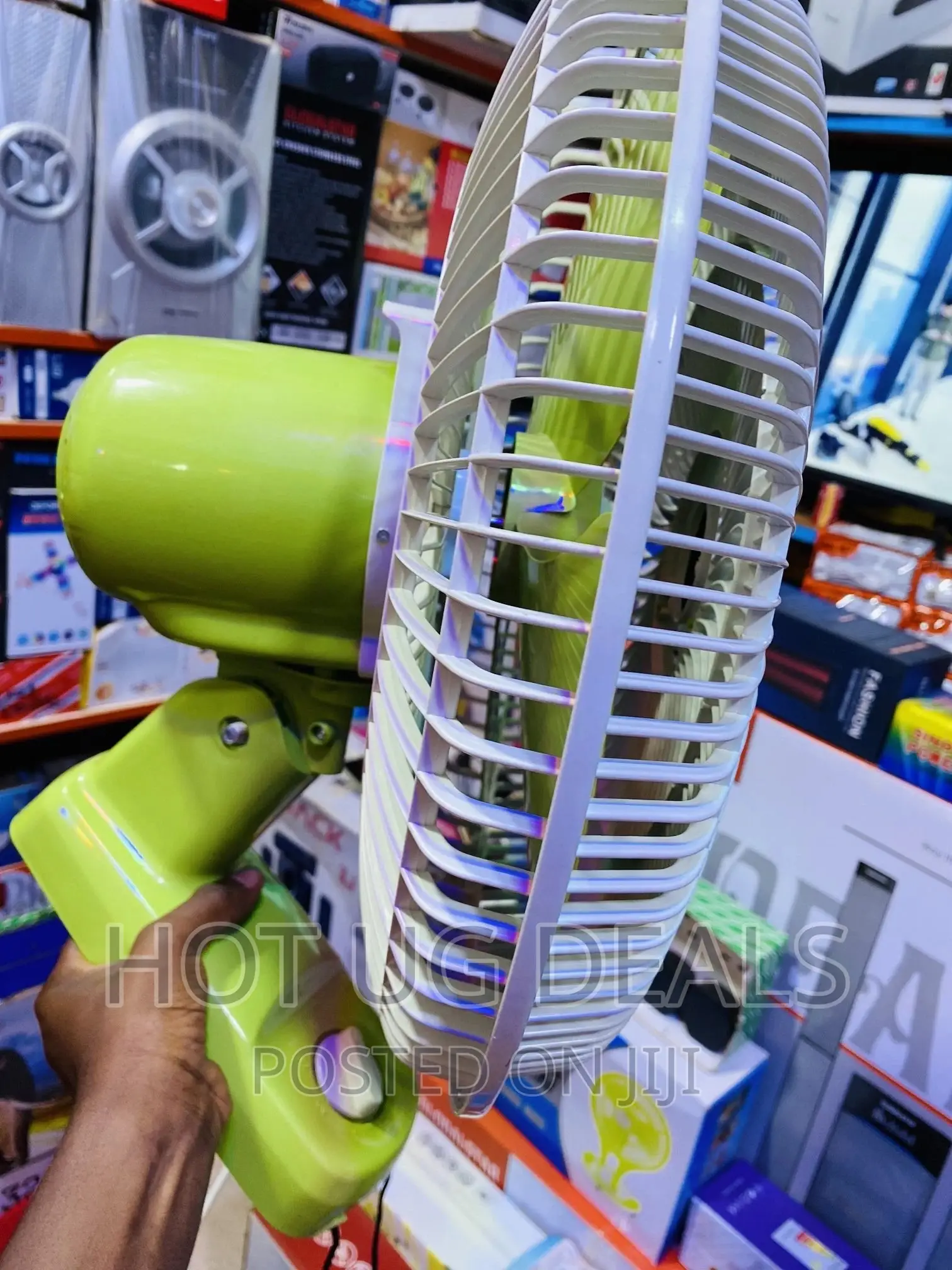 Original Kaile Wall Electric Fan - Green / White