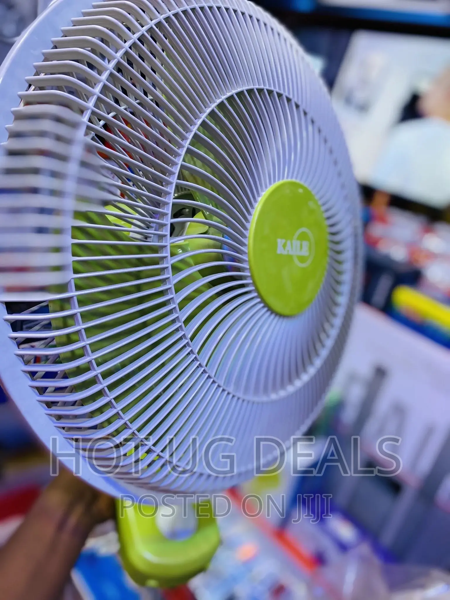 Original Kaile Wall Electric Fan - Green / White