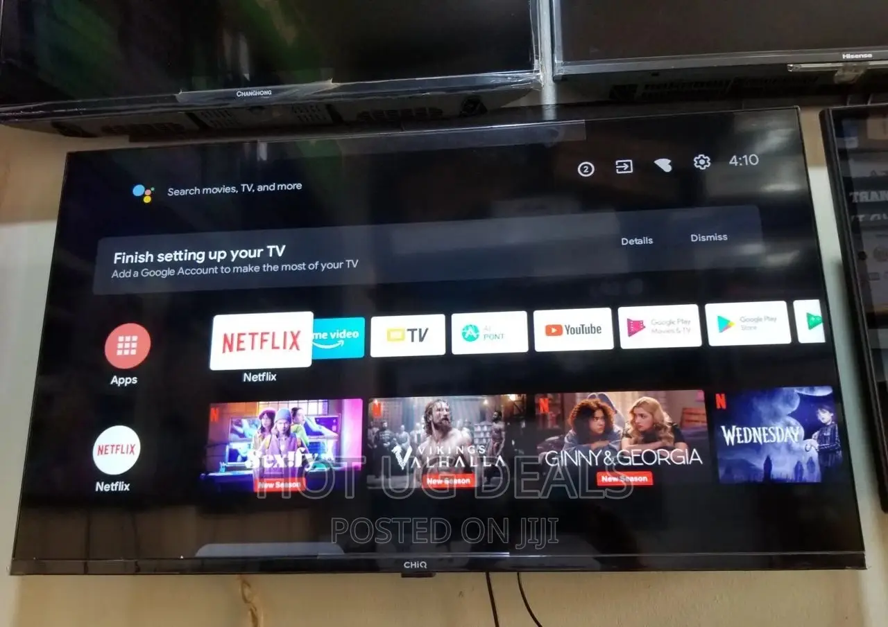 Chiq 43 Inch Frameless Smart Tv Led Tv - Black
