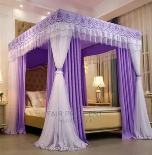 Photo - Vip Executive Four Stand Curtain Mosquito Net. 6x6 ( Blue)