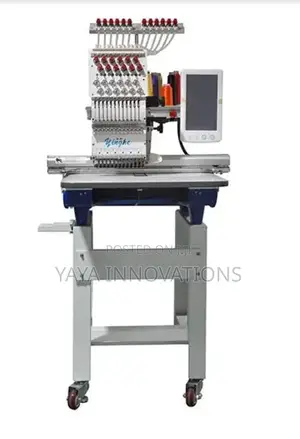 Single Head Cap Logo Label Making Print Embroidery Machine