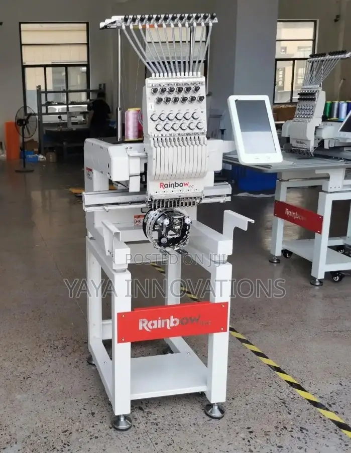 Single Head 12 Needles Embroidery Machine Multifunctional