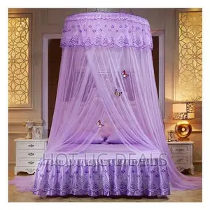 5*6 Round Hanging Mosquito Net - Purple